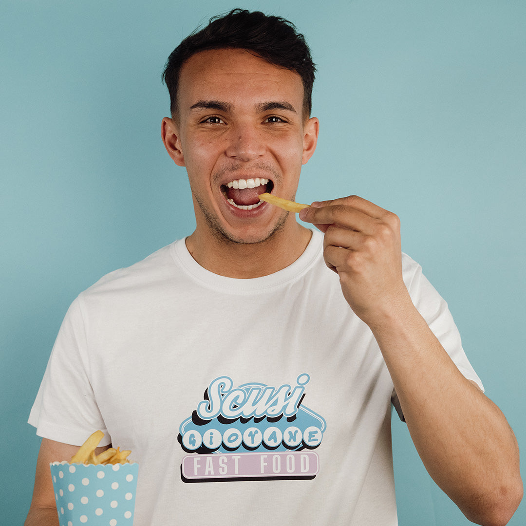 SSC Napoli Linea Admin “Scusi Giovane” White T-shirt