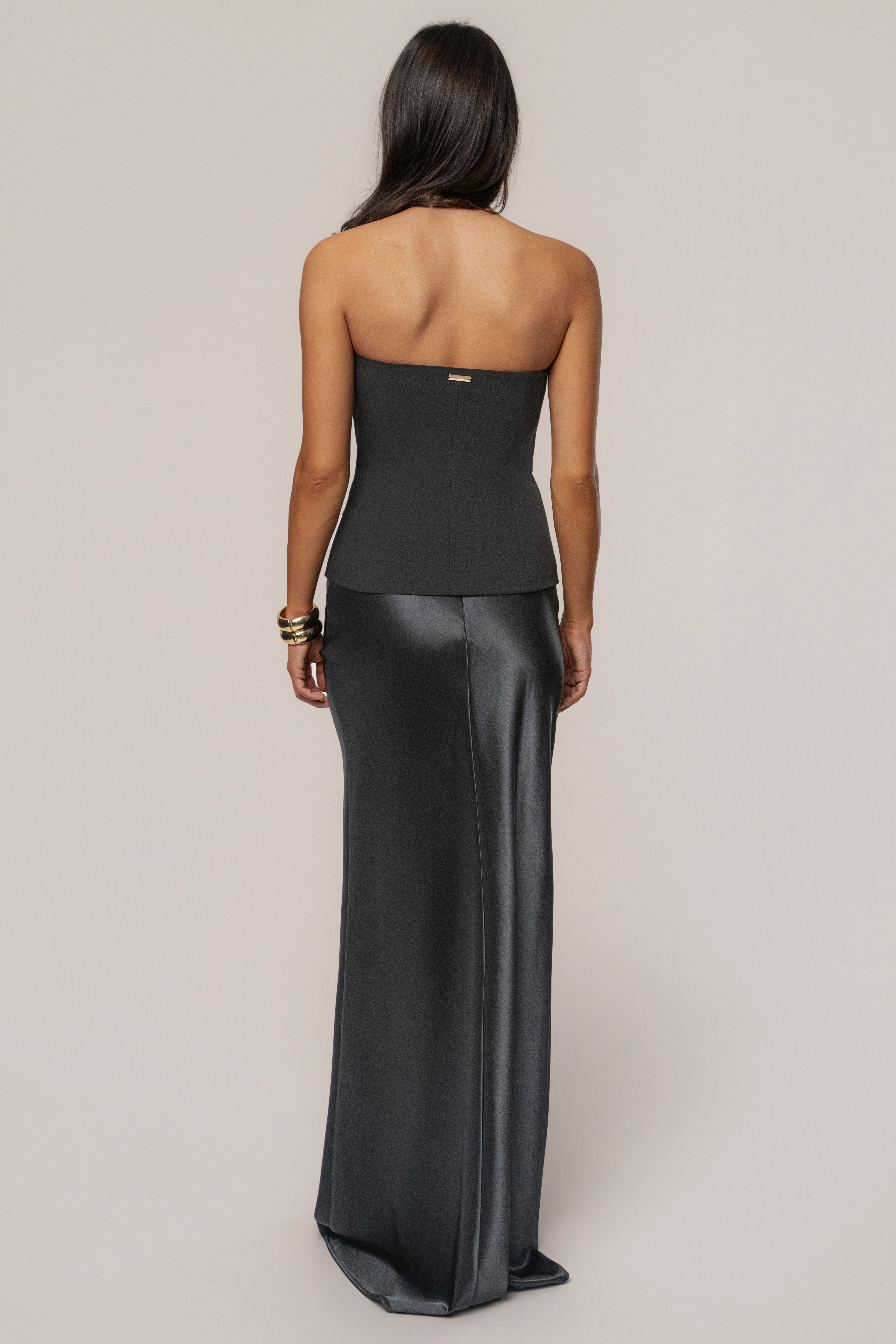 Black Button Front Vest