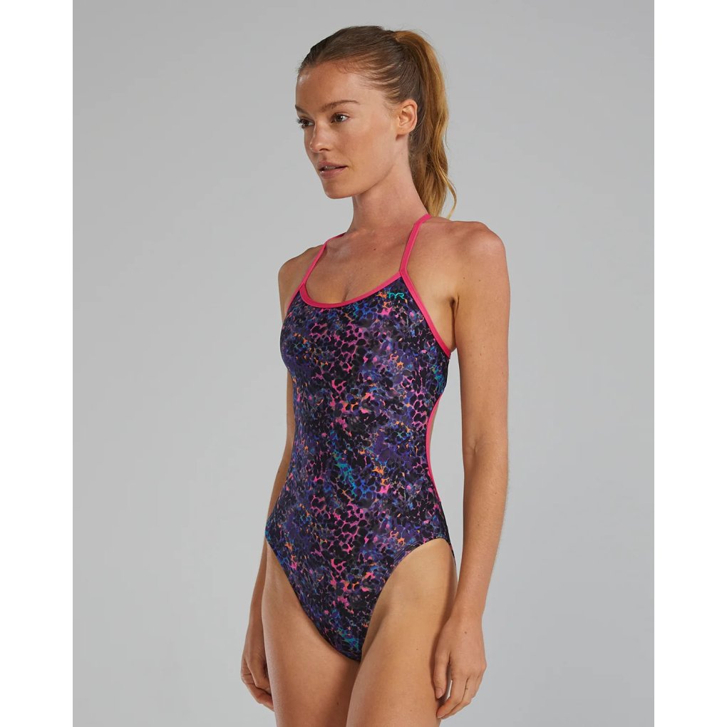 TYR Durafast Elite® TrinityFit Stipple Swimsuit Women - petunia
