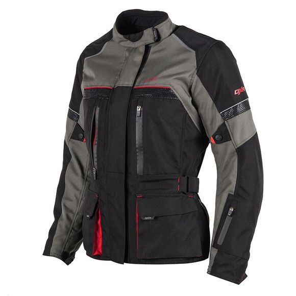 DXR ROADTRIP WOMAN Motorcycle Jacket - Black / RedRef: DXR0300