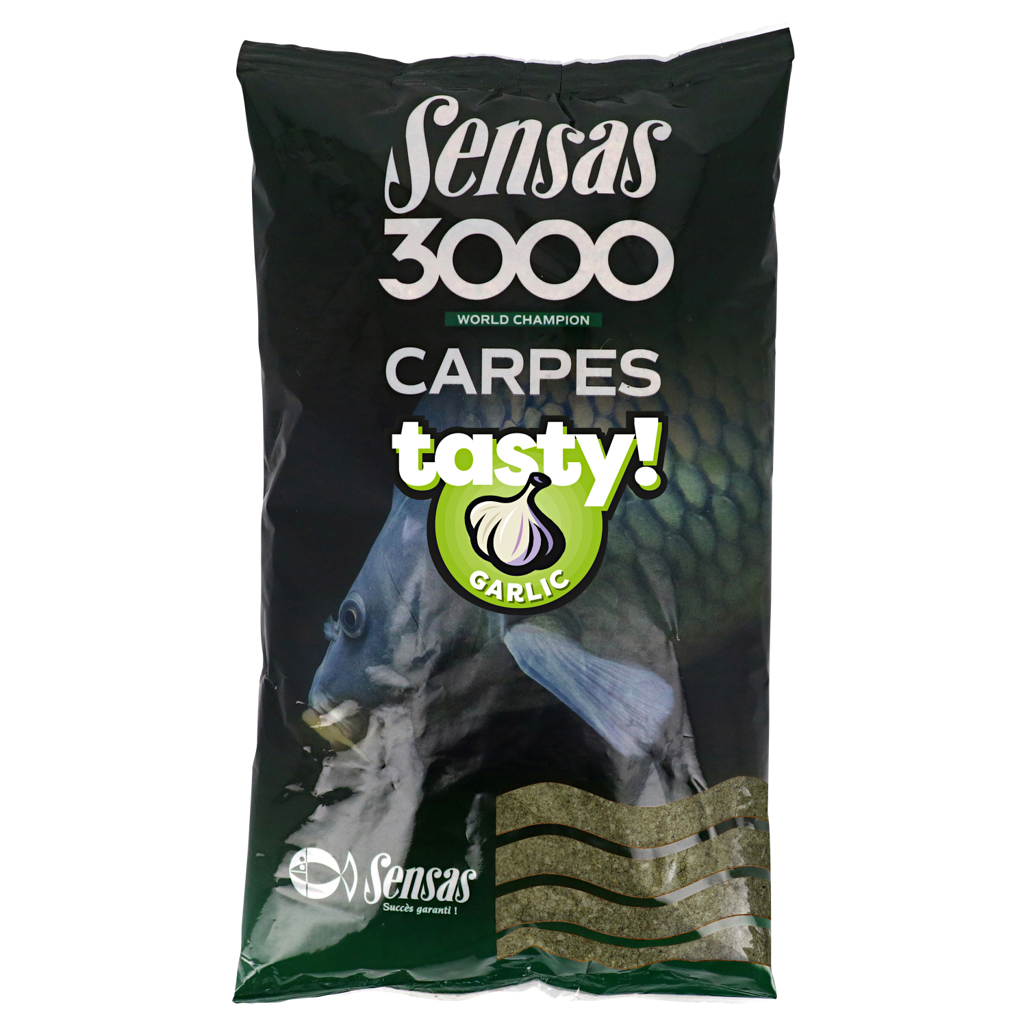 Sensas Groundbait Carp Tasty (garlic)