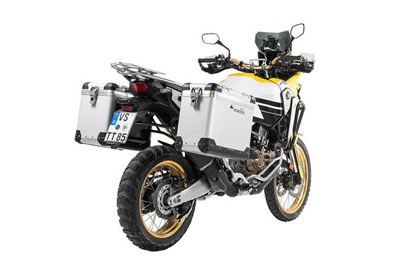 Touratech ZEGA Pro 38/45 suitcase - Black support included - Gray anodizedRef: Trt01752A / 01-402-6786-0
