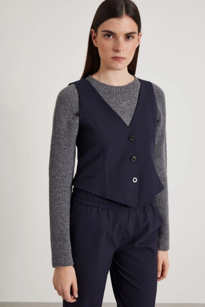 Slim-fit gilet - BLUE