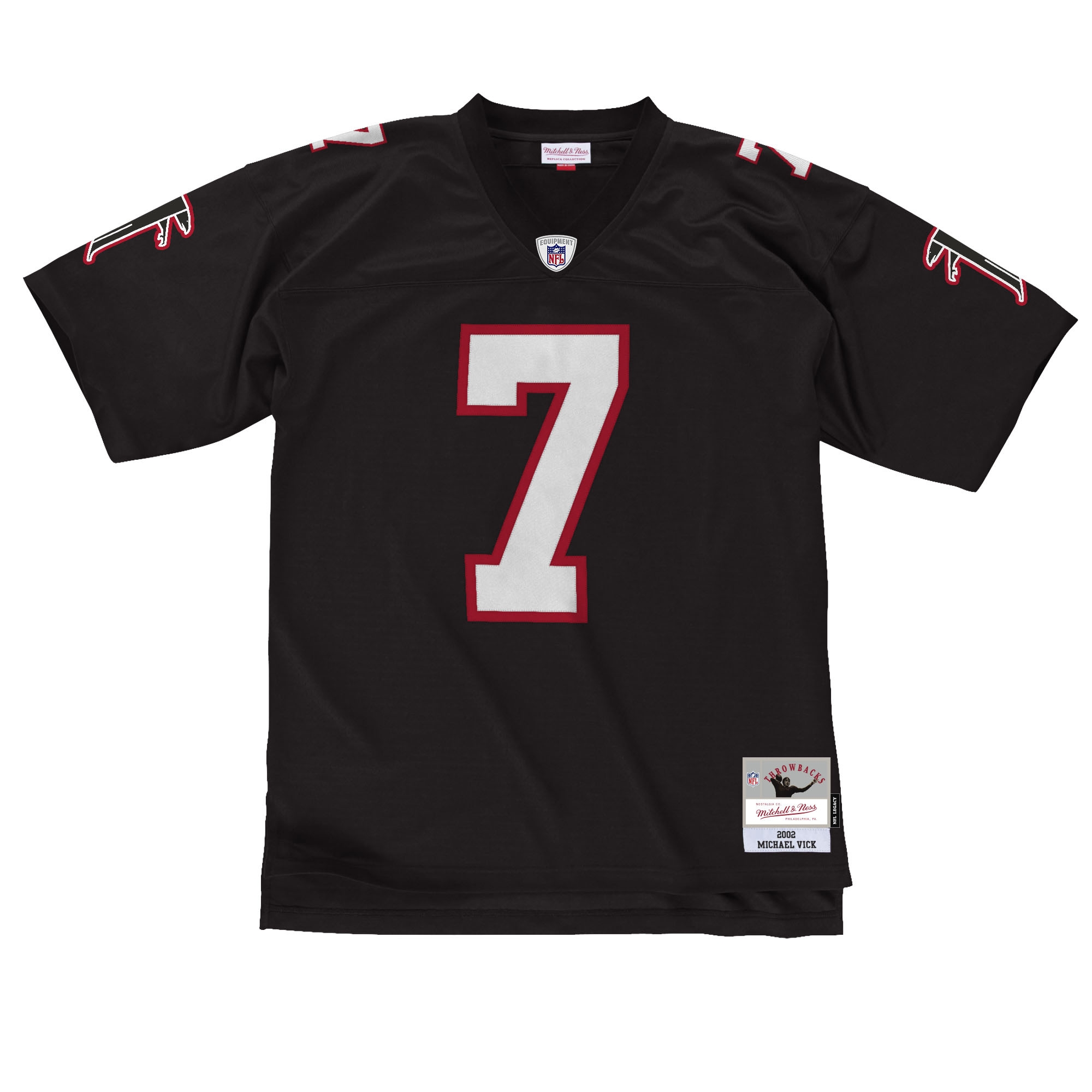 Michael Vick #7 Atlanta Falcons Legacy Throwback NFL Jersey Black