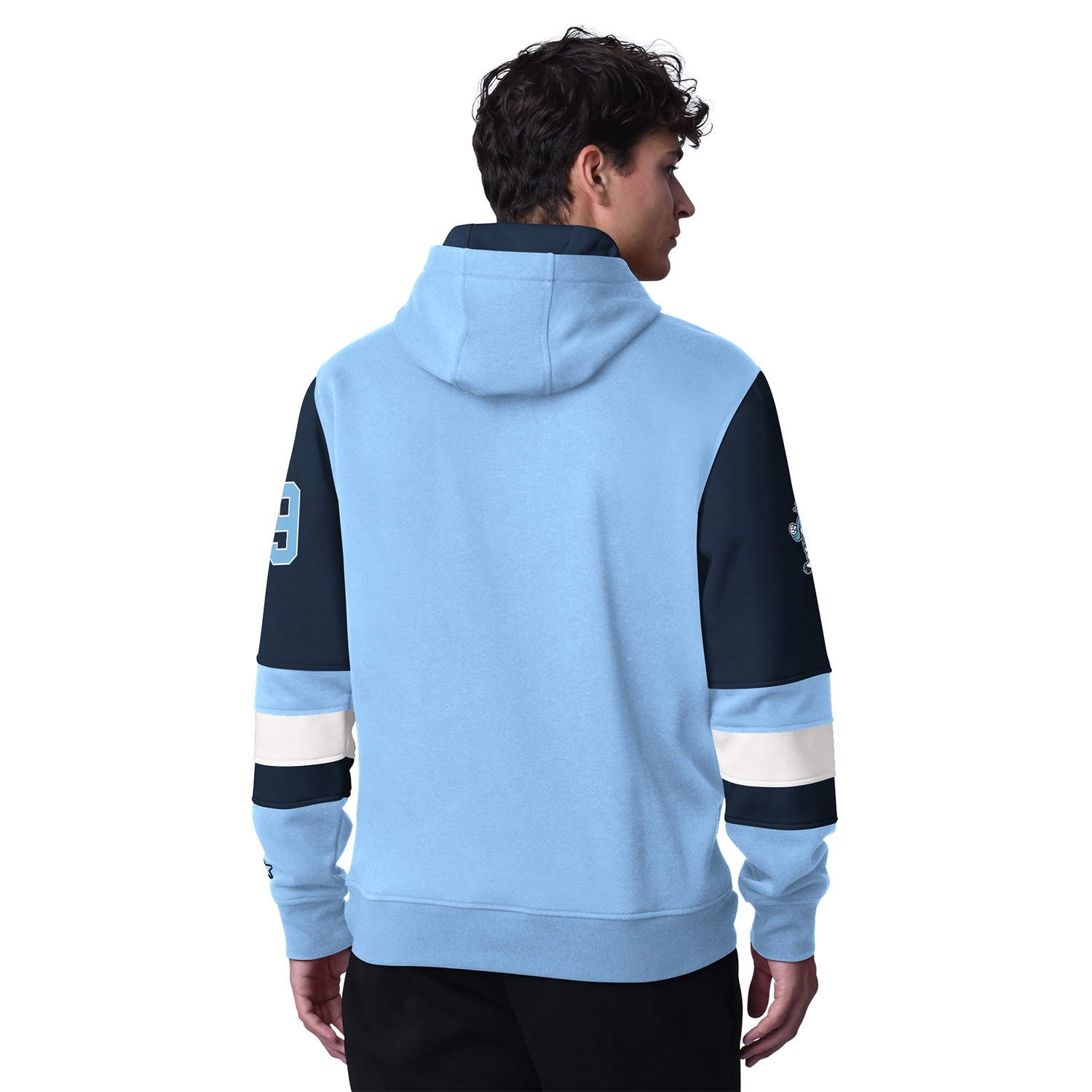 North Carolina Tar Heels Starter End Zone NCAA Hoodie Blue