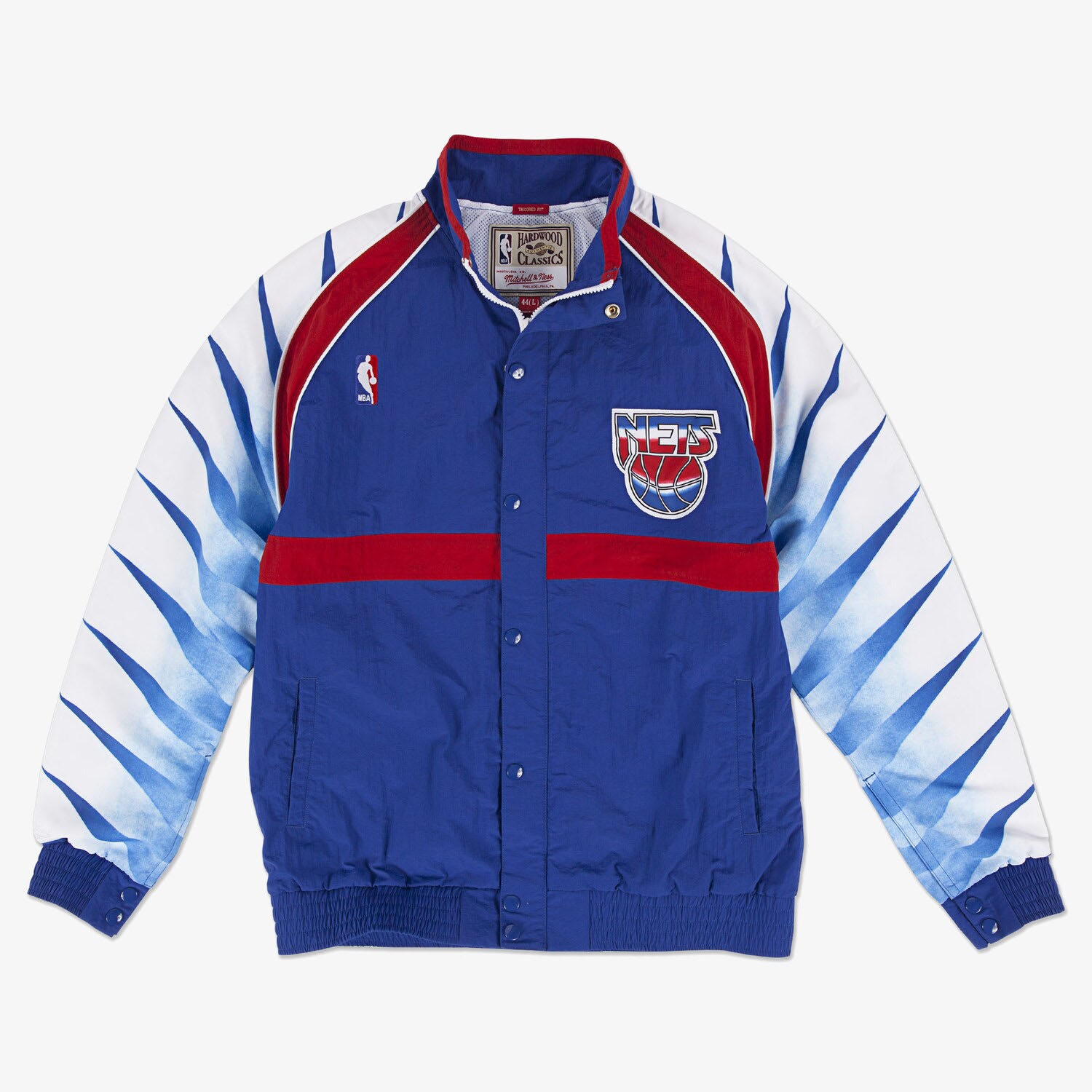 New Jersey Nets 1993-94 Authentic Warm Up NBA Jacket Blue