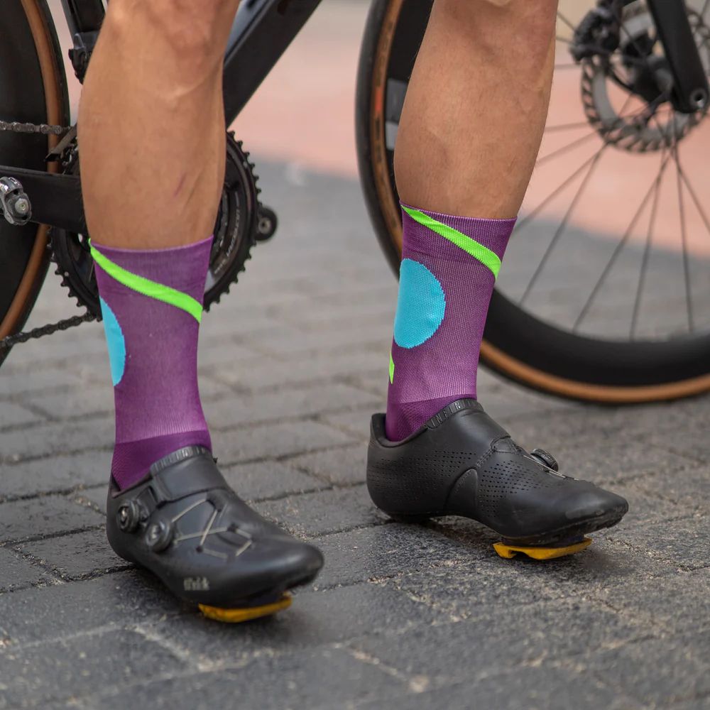 SPORCKS Cycling Socks - Monte Becco Purple