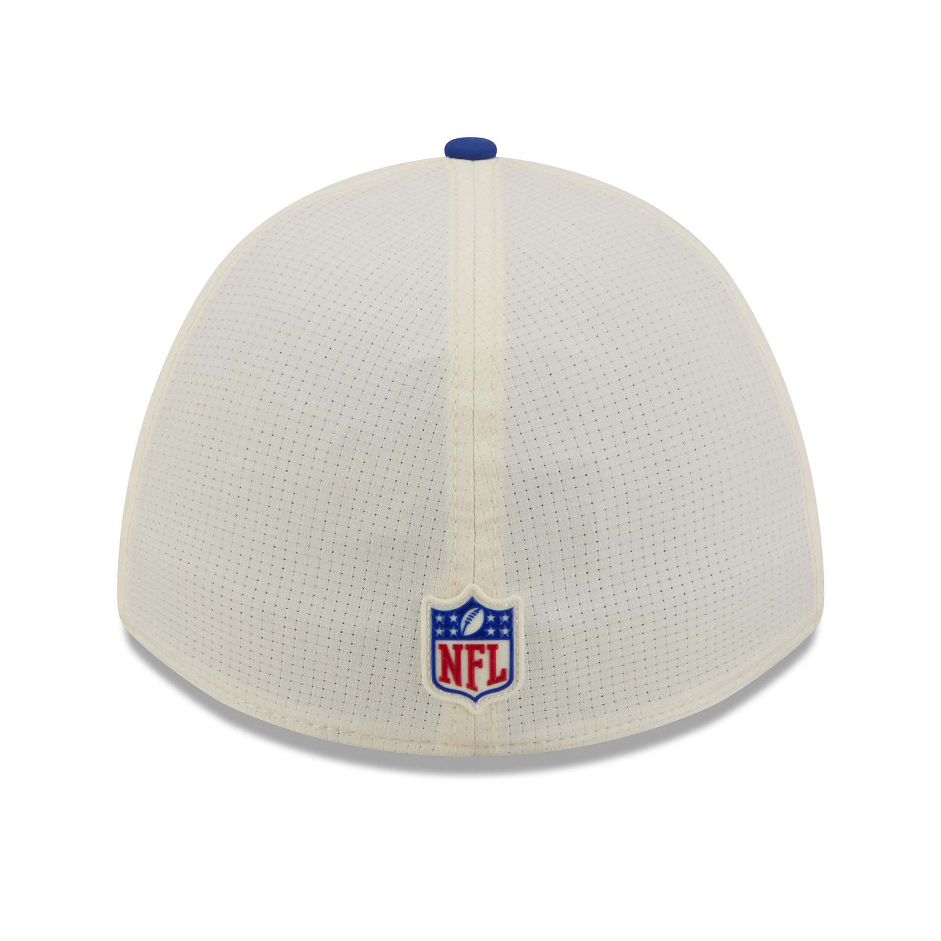 Denver Broncos Historic Logo 2026 NFL Training Camp 39THIRTY Flex Cap Cream/Blue