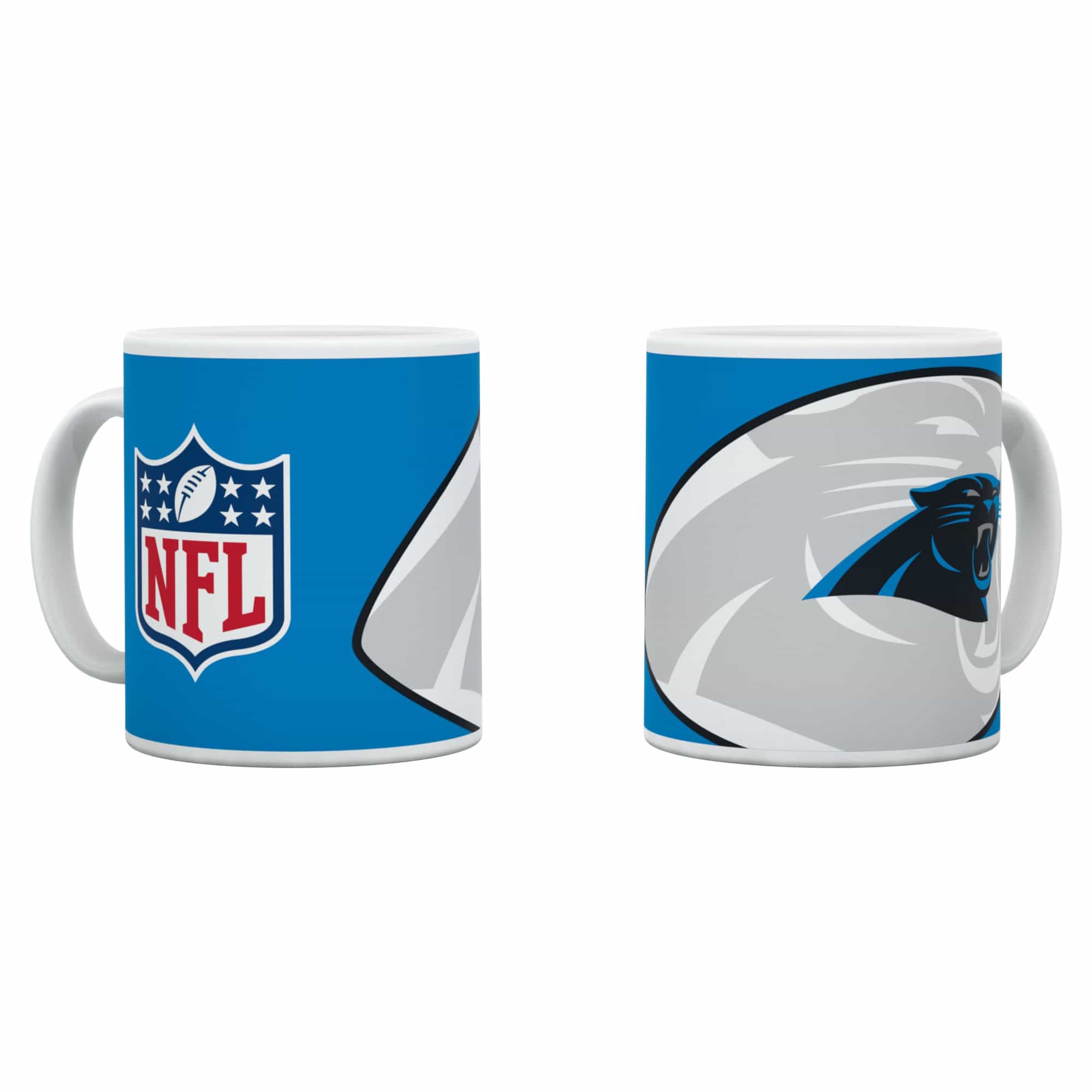 Carolina Panthers Shadow Logo & Shield NFL Mug (330 ml)
