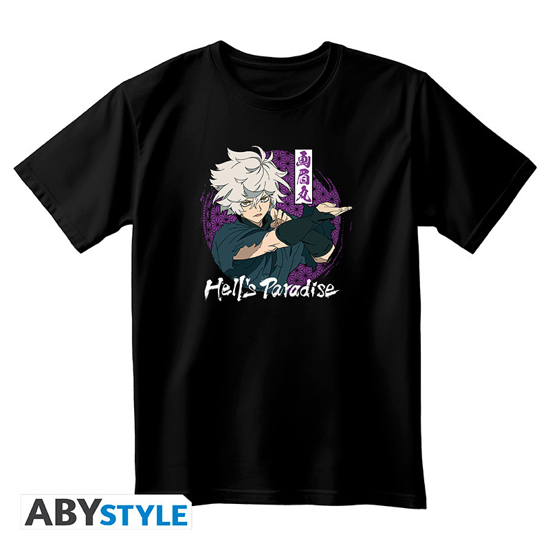 HELL'S PARADISE Unisex black Tshirt Gabimaru