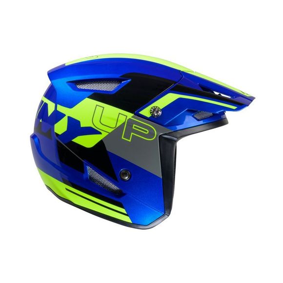 Kenny TRIAL UP GRAPHIC 2025 Trial Helmet - Blue / YellowRef: KE2287