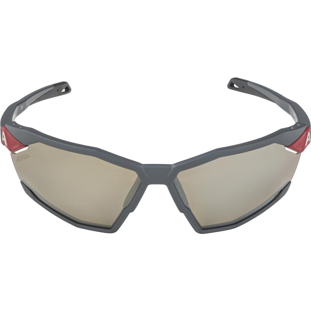 Alpina Twist Six Q Glasses - midnight-grey matt/mirror silver