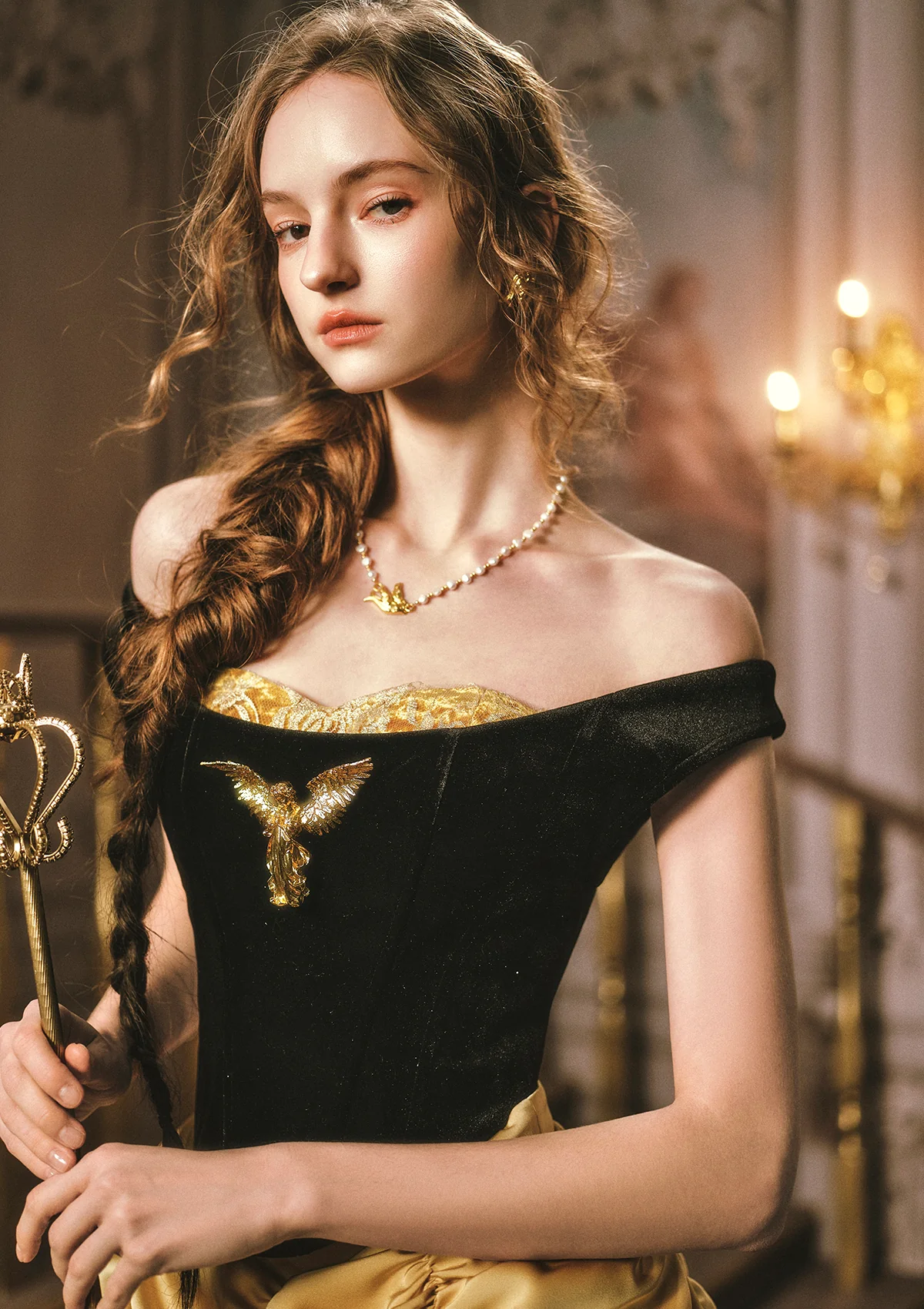 Golden Eagle Athena Brooch