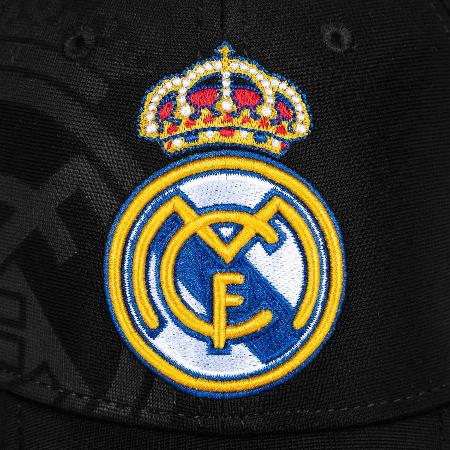 Real Madrid Crest Detail Kids Cap - Black