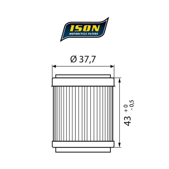 Ison 143 ELEMENT Oil Filter Original TypeRef: ISON 143