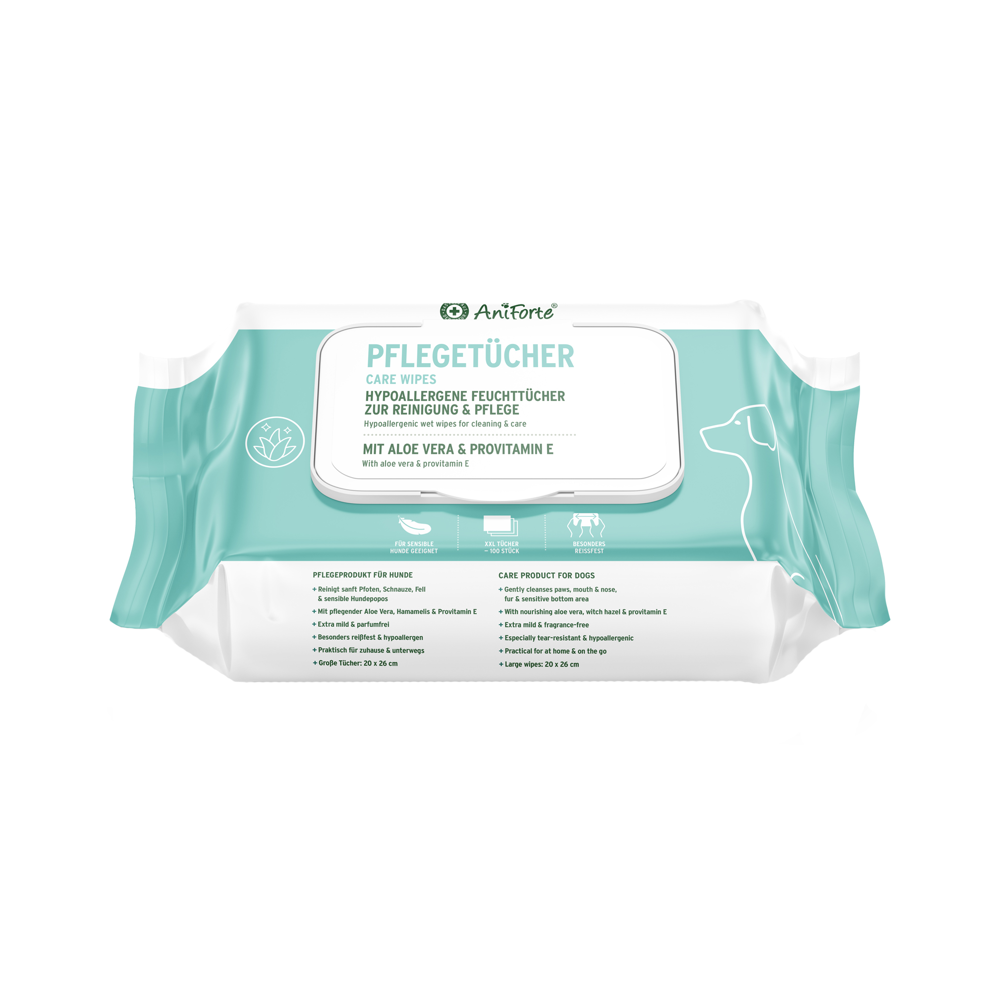 AniForte Care Wipes Dog - 100 pieces