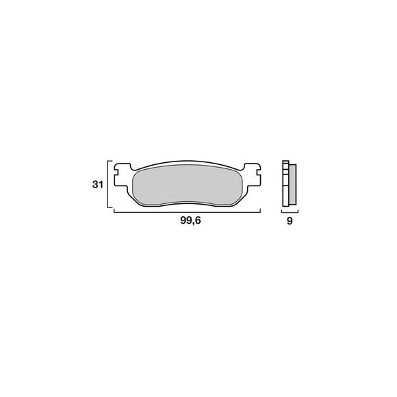 Brembo Sinter Metal Sintered Rear Brake PadsRef: 07043XS