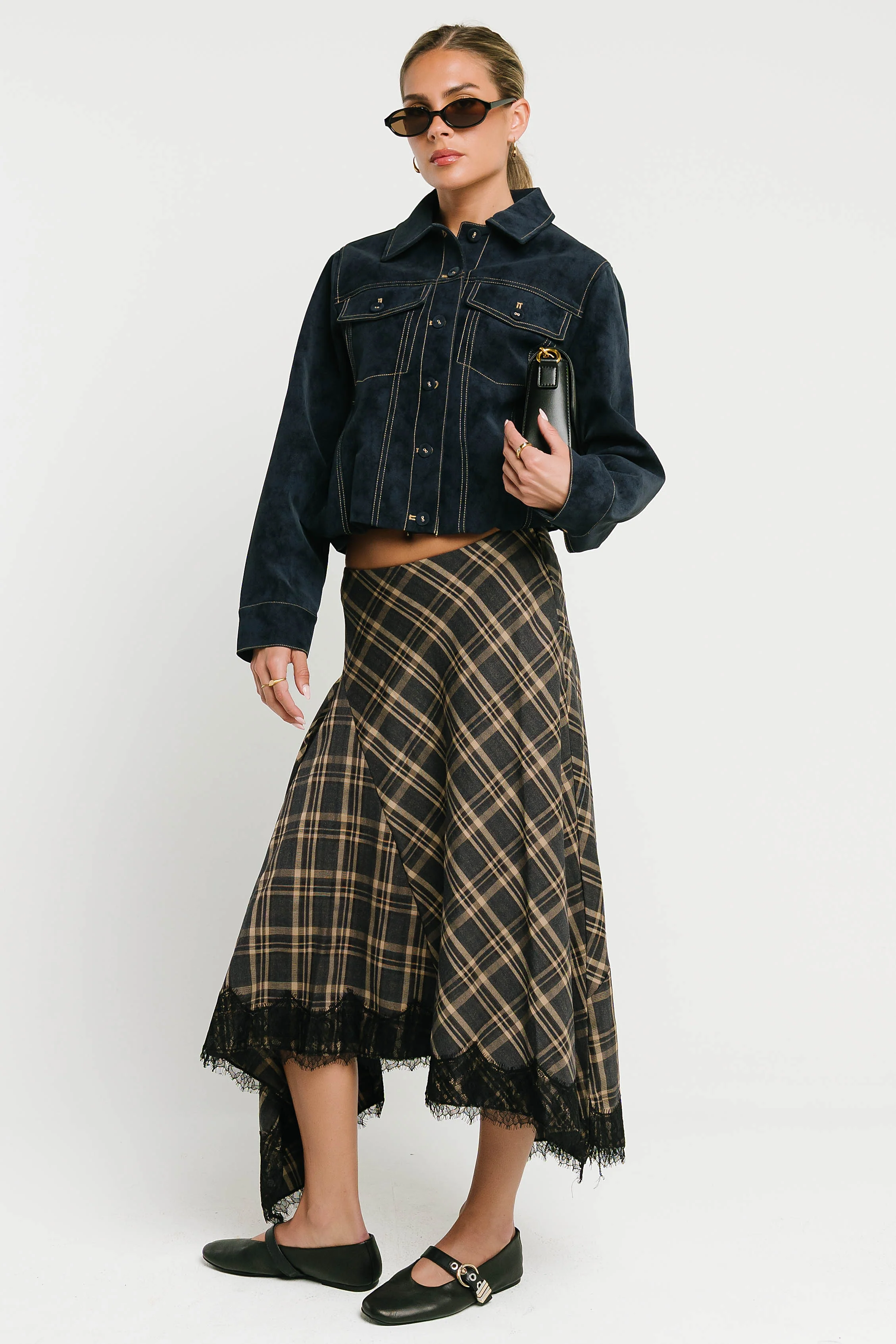 Mercer Contrast Suede Jacket