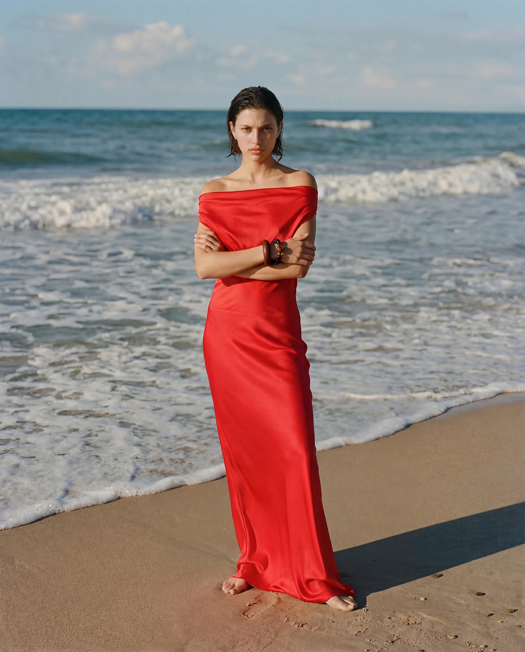 Pearl Dress Red