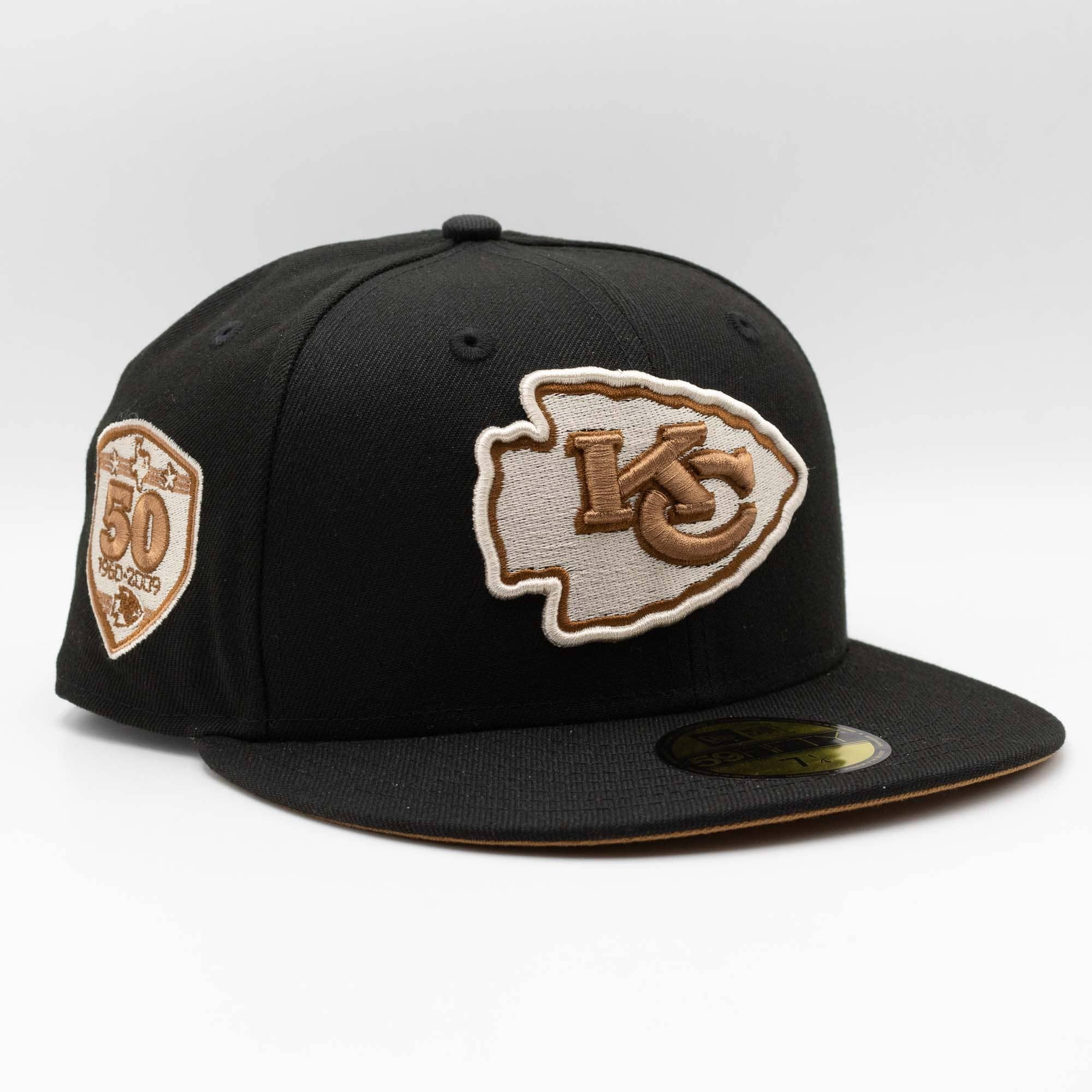 Kansas City Chiefs 50th Anniversary New Era 59FIFTY Fitted NFL Cap Black