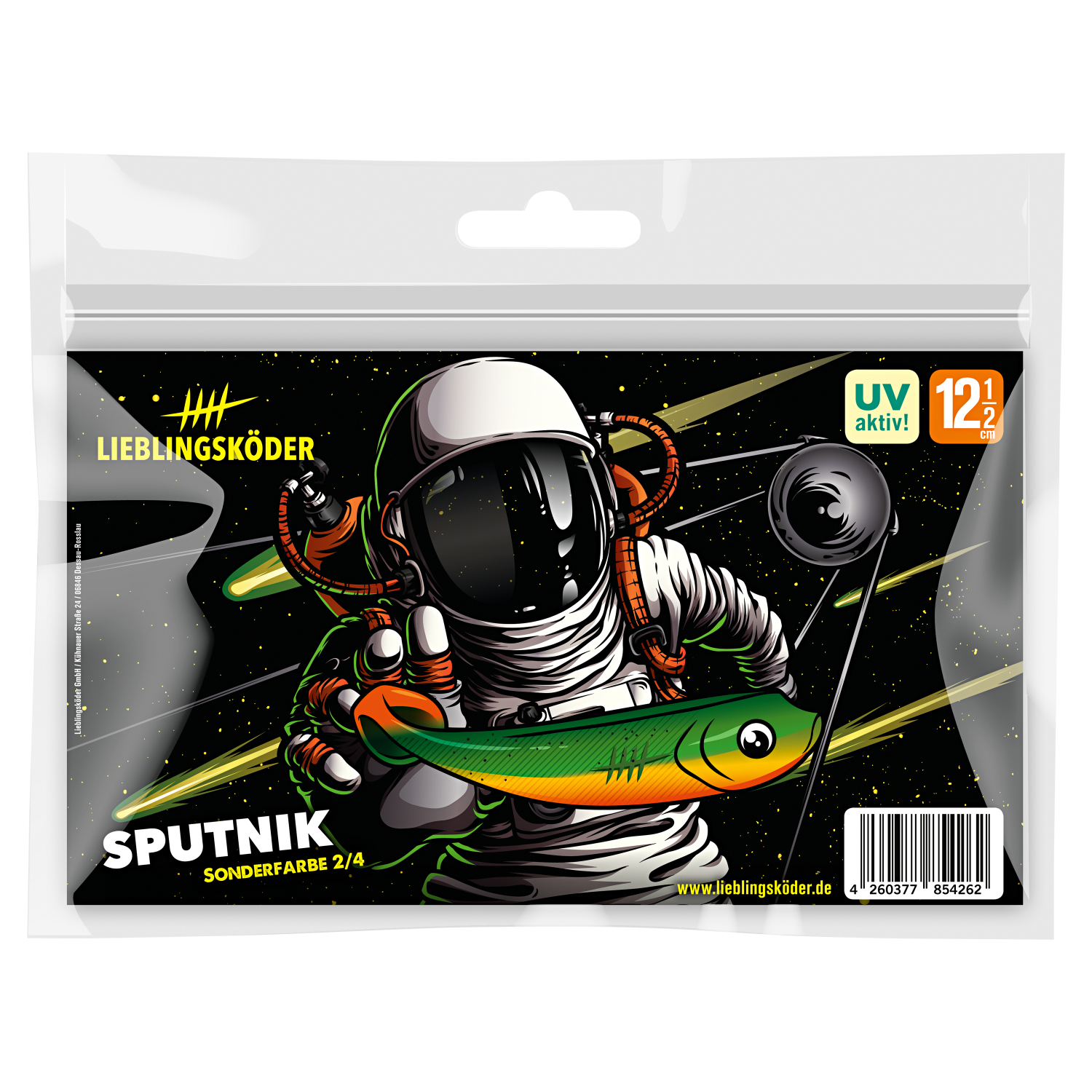 Lieblingsköder Shad Zander Bait (12.5 cm, Sputnik)