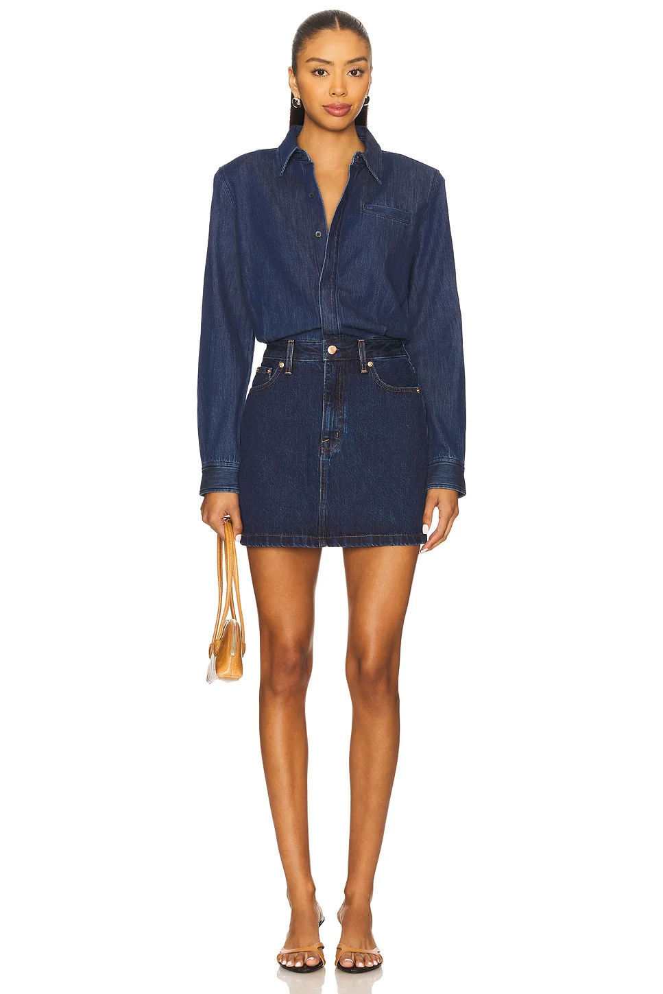 Pixie Mix Media Mini Dress