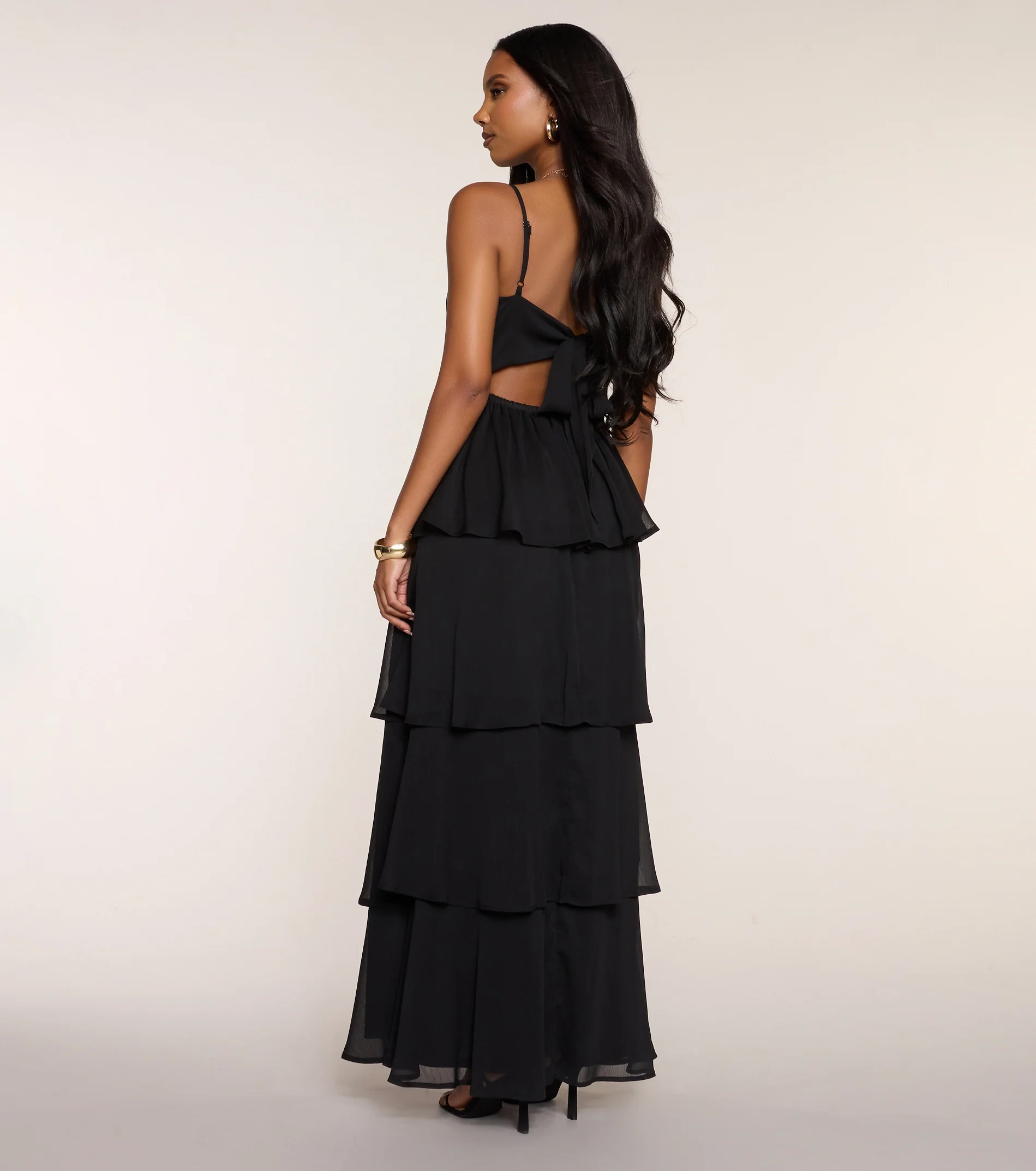 Evening Soirée Chiffon Maxi Dress