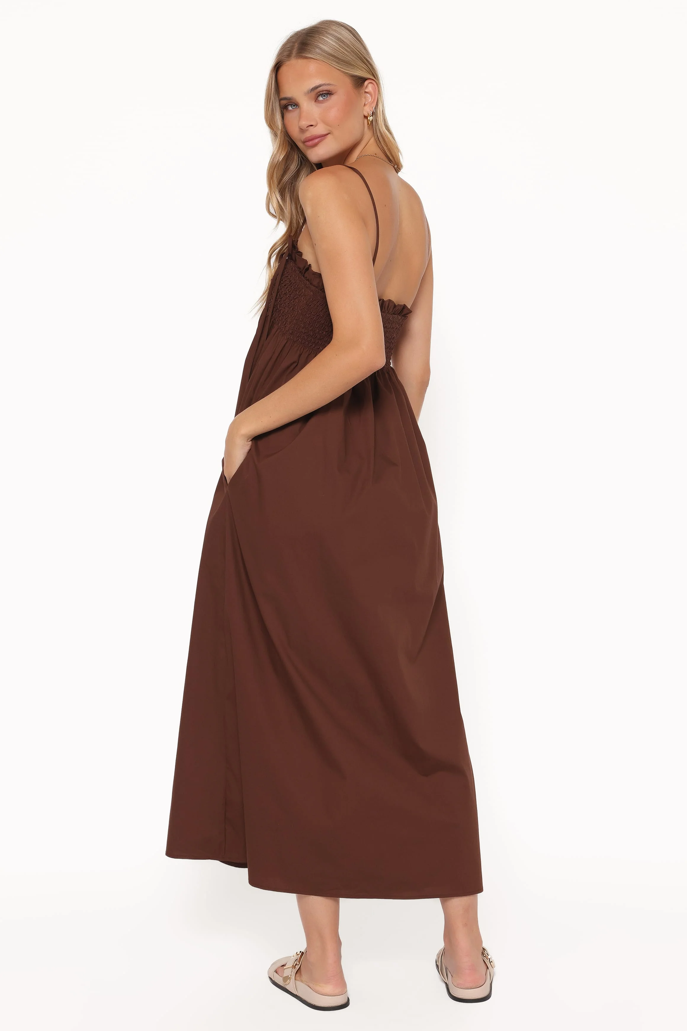 Josie Maxi Dress - Brown