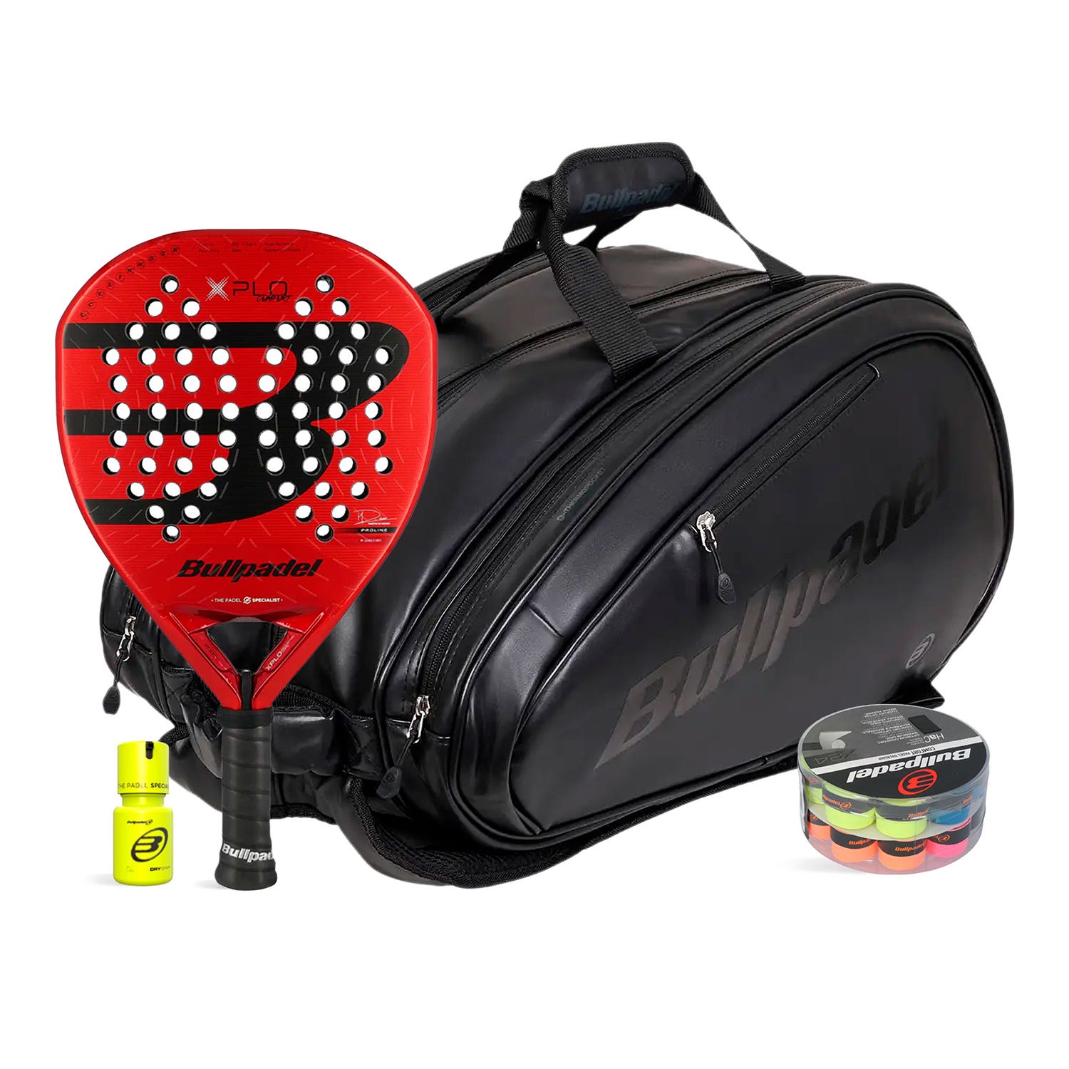 PACK BULLPADEL XPLO COMFORT AVANT LEATHER 2 DRY DRUM GRIP
