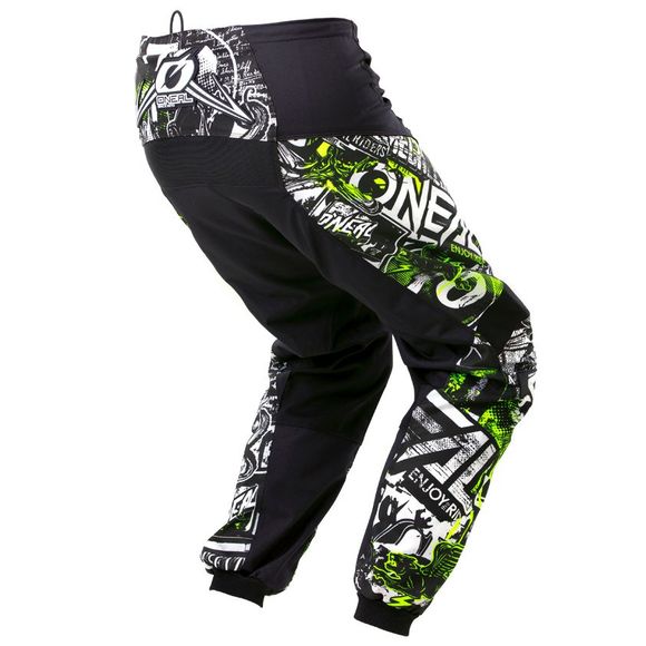 Pantalon cross O'Neal ELEMENT YOUTH - ATTACK - BLACK HI-VIS - Noir / JauneRef : OL0844