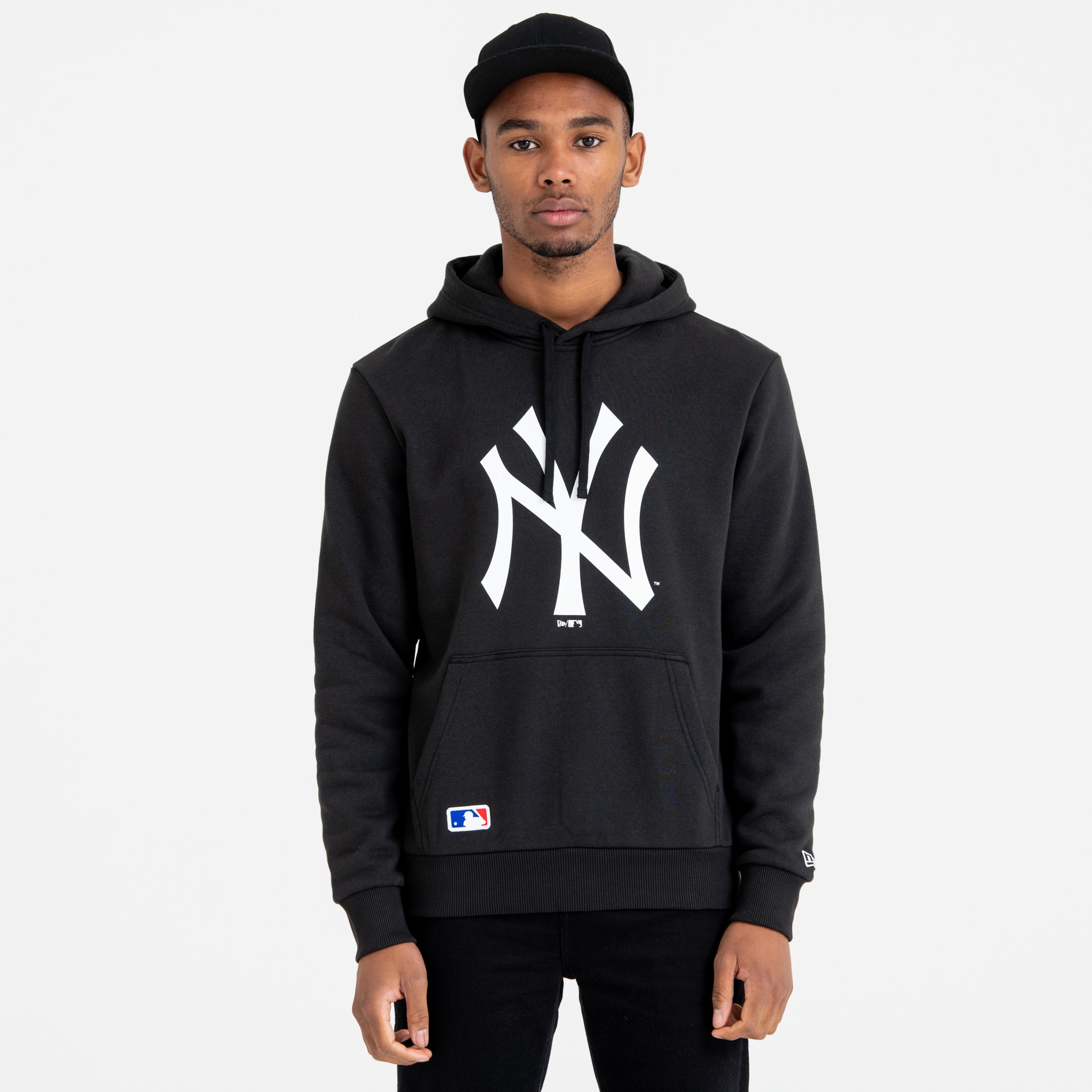 New York Yankees Logo New Era MLB Hoodie Black