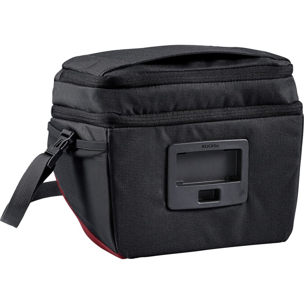 Vaude OnTour Box (KLICKfix ready) Handlebar Bag - 6L - black/carmine
