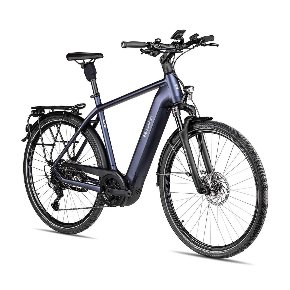 2R Manufaktur ELX 11 - Electric Touring Bike - 2026 - matt blue-black / silver / titanium