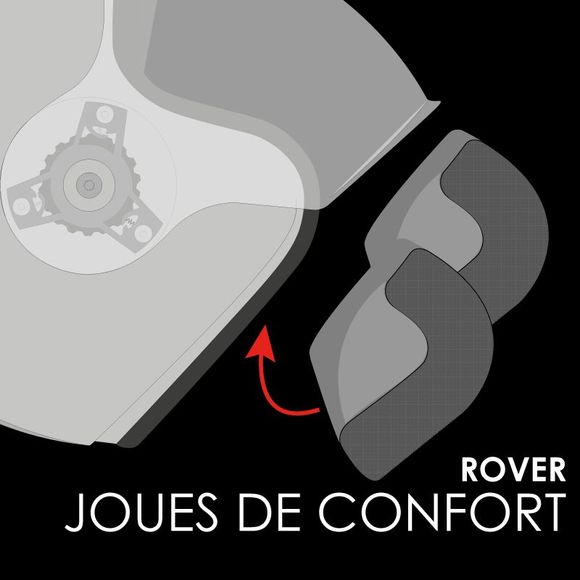 ROOF KIT RO31 DESMO / RO38 ROVER cheek pads - BlackRef: RO0329