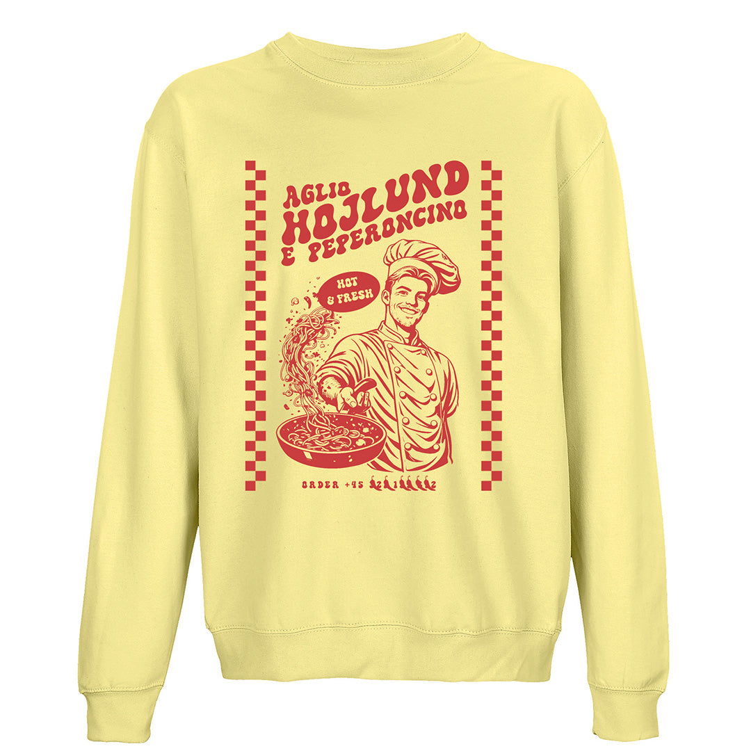 SSC Napoli Linea Admin Light Yellow “Aglio, Højlund e Peperoncino” Hoodie