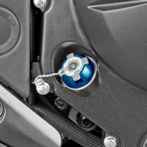 Puig Aluminum Oil Pan Cap - BlueRef: 6780