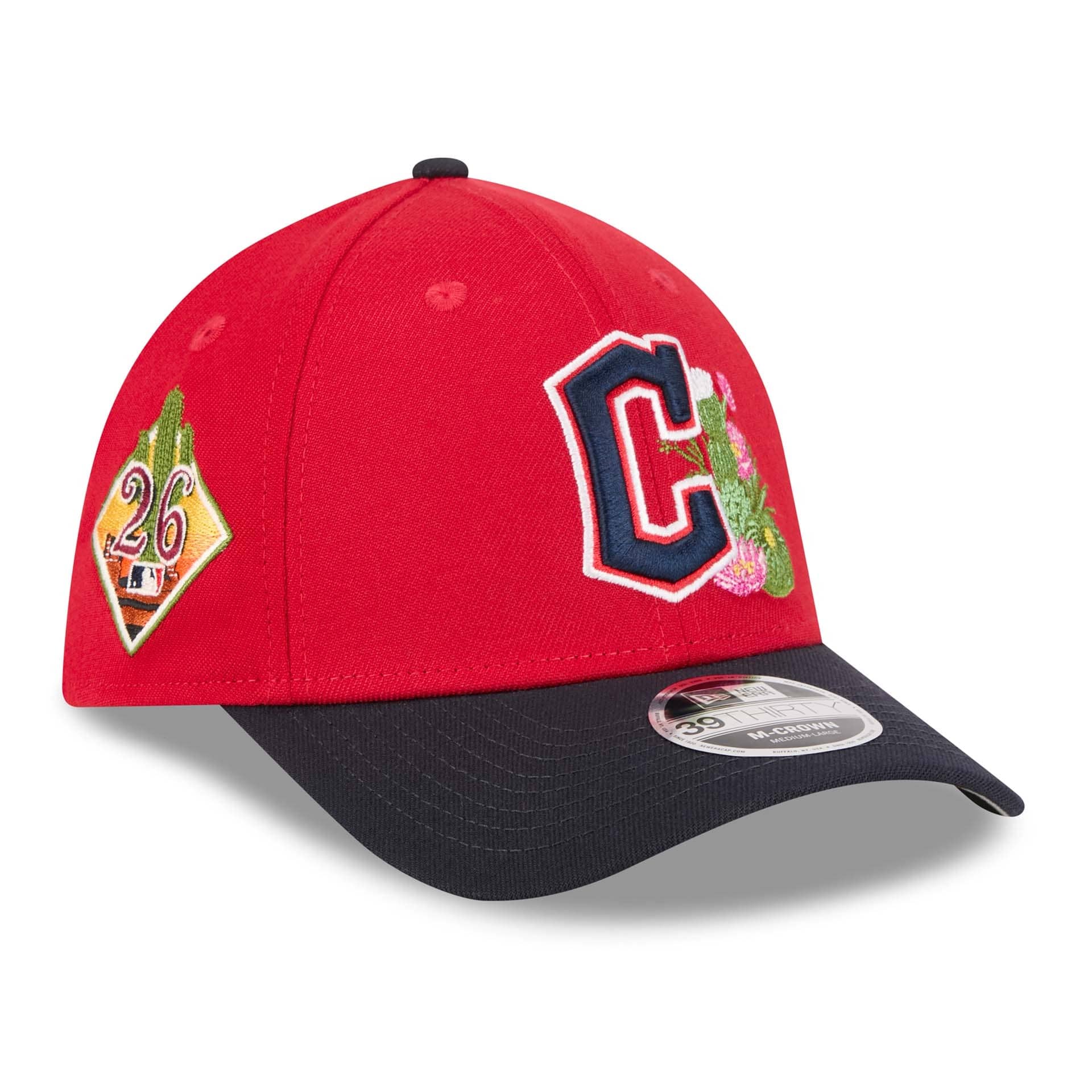 Cleveland Guardians 2026 MLB Spring Training 39THIRTY M-Crown Flex Cap Red