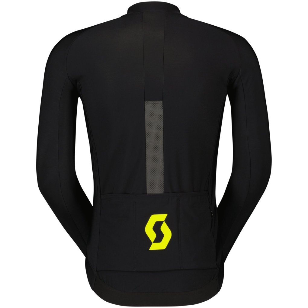SCOTT RC Pro Warm Hybrid Gore-Tex Windstopper Jacket Men - black/sulphur yellow