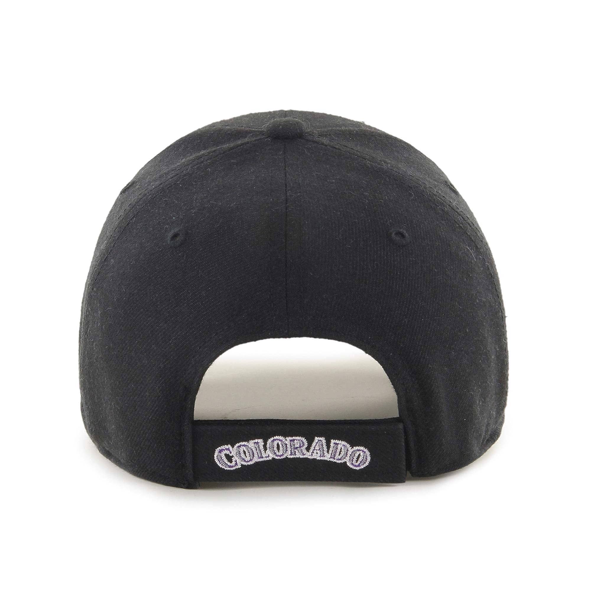 Colorado Rockies Mountain Logo '47 MVP Adjustable MLB Cap Black
