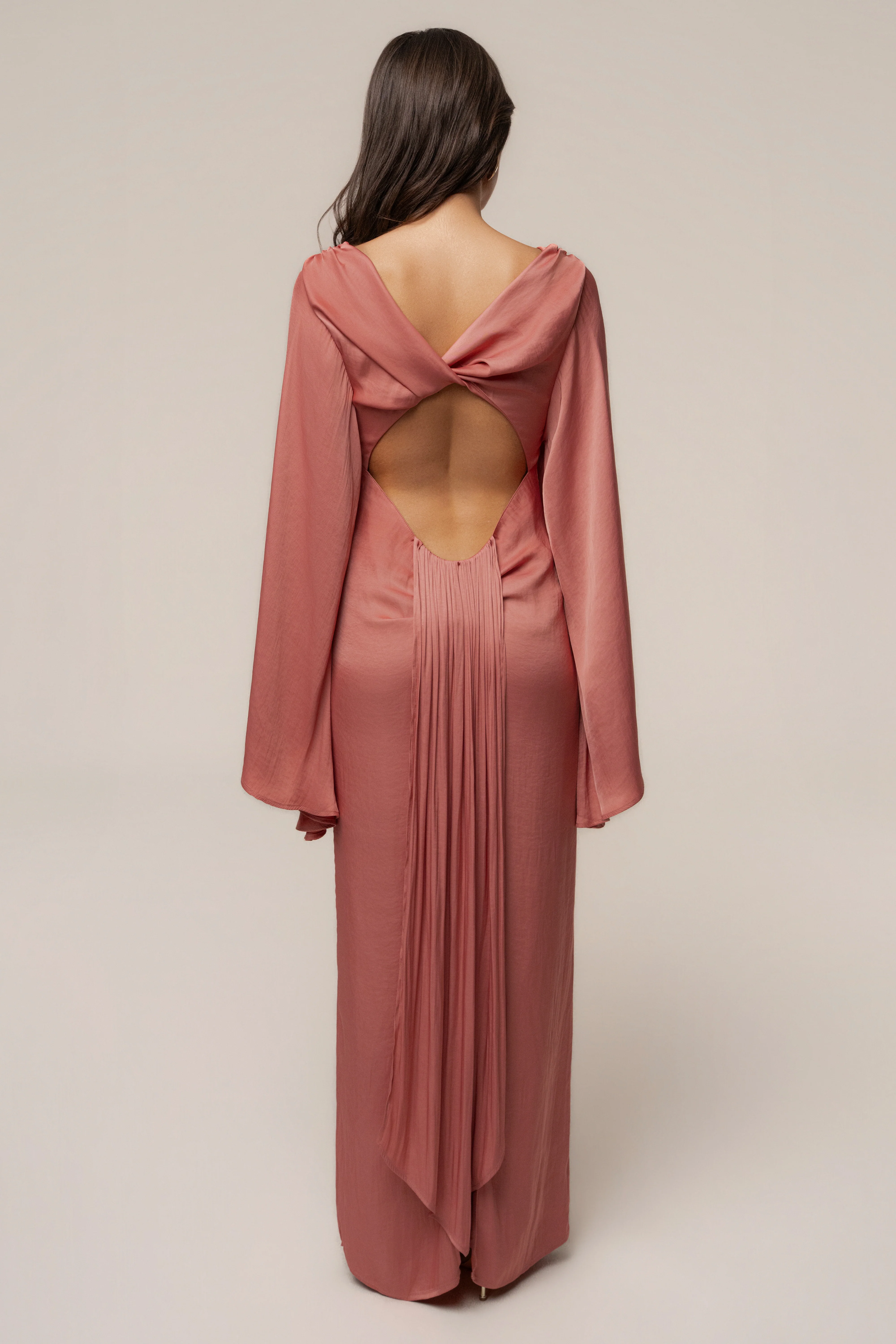 Peach Soft Current Maxi Dress