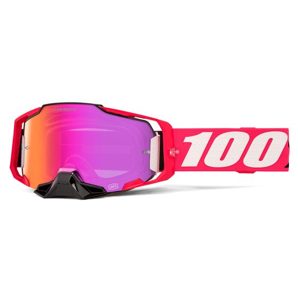 Cross mask 100% Armega Hiper Kloug - Red Dark Mirror Ecry 2025 - Rose / WhiteRef: CE1545 / 50003-00018