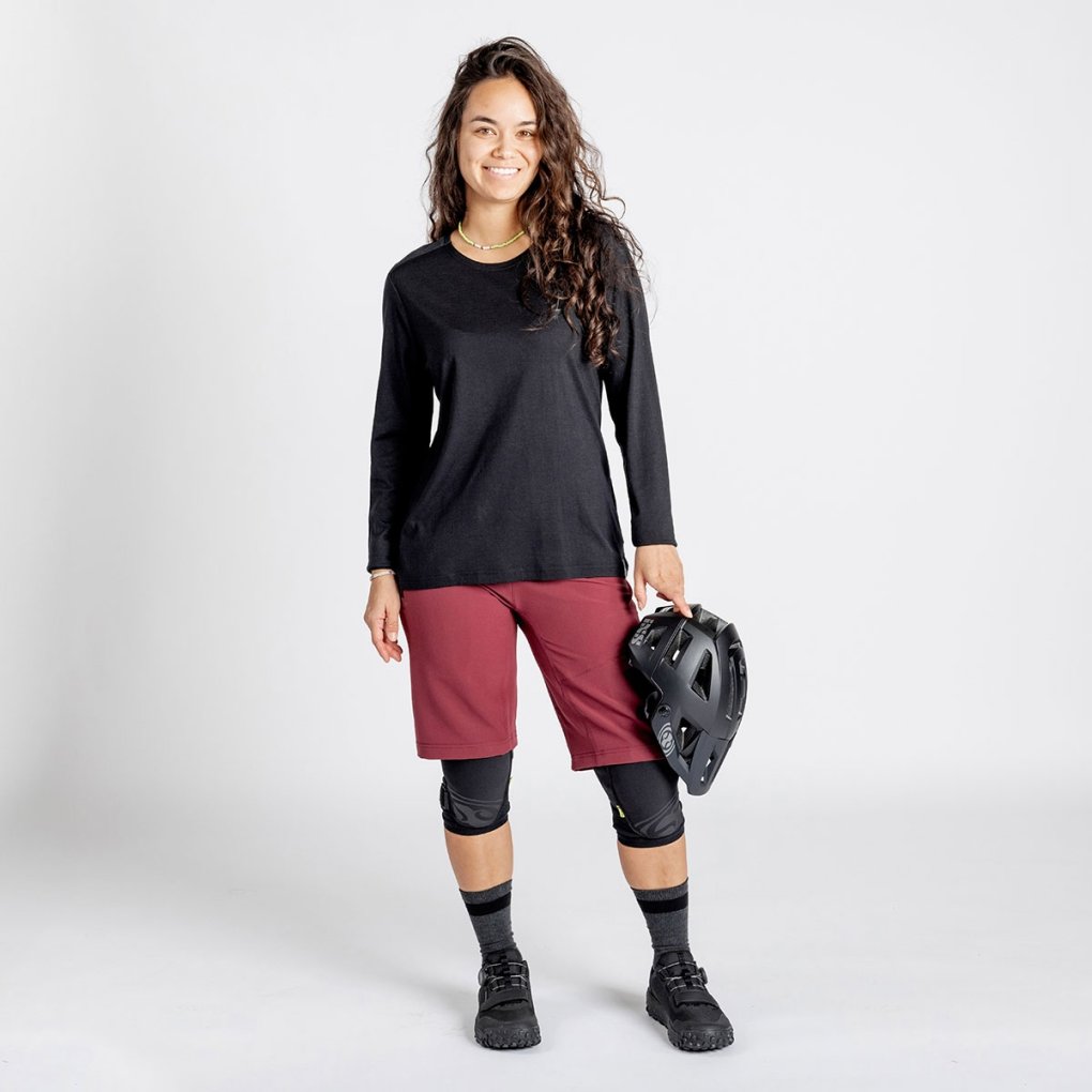 iXS Flow Merino MTB Longsleeve Jersey Women - black