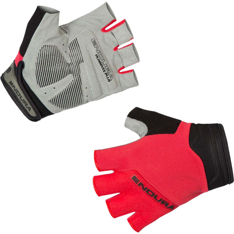 Endura Hummvee Plus Mitt Short Finger Gloves Kids - red