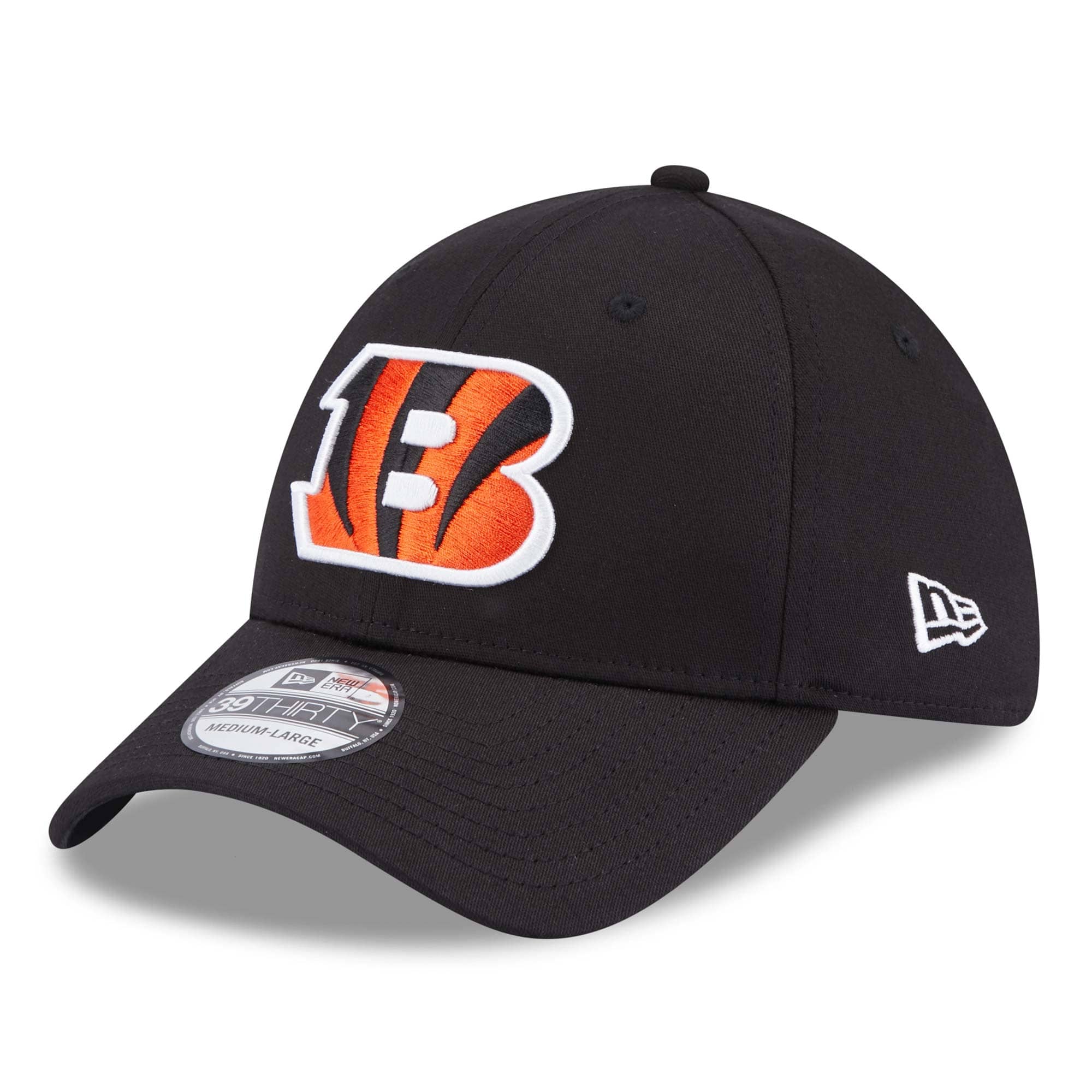 Cincinnati Bengals Comfort New Era 39THIRTY Flex Cap Black