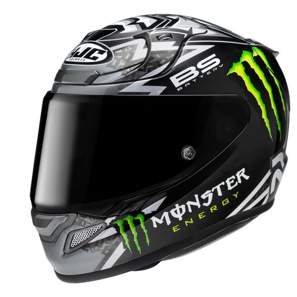 HJC RPHA 12 FF QUARTARARO BLACK Full-Face Helmet - Black / WhiteRef: HJ1343