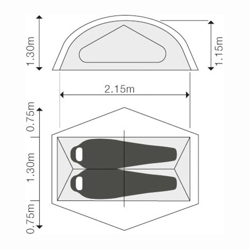 Exped Lyra II Extreme Tent - meadow