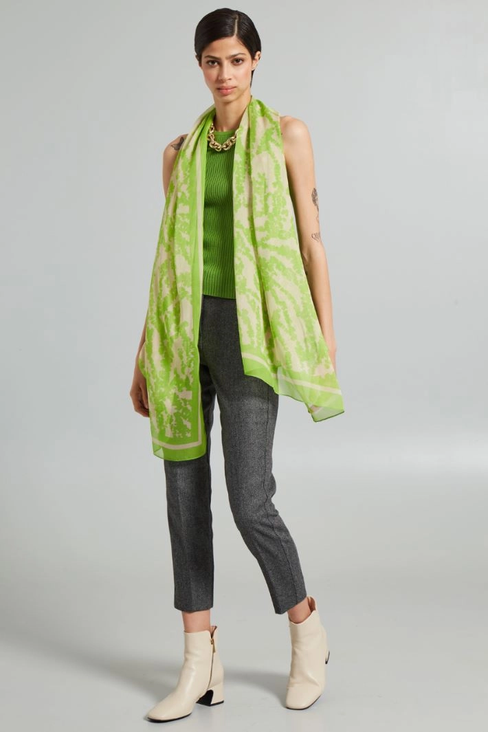 Fitted ribbed top - PISTACHIO