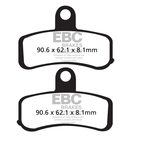 EBC Sinter Sintered Metal front brake padsRef: Fa457Hh / 17210805