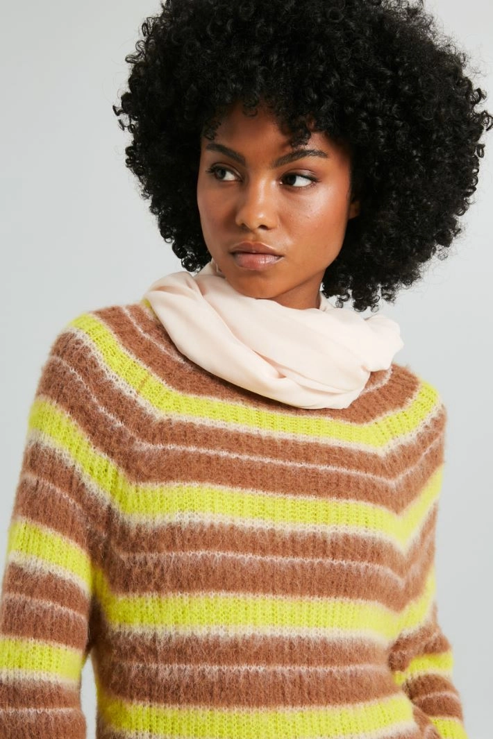 Voile scarf - POWDER PINK