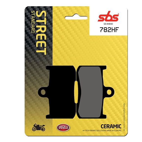 SBS 782HF Organic Front Brake PadsRef: 782HF / 782000